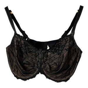 Chantelle Rive Gauche Full Coverage Unlined Bra Black 38DDDD